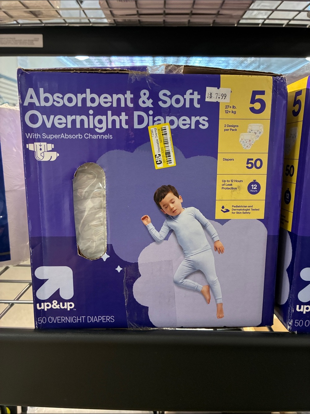 up&up Absorbent & Soft Overnight Diapers - Purple